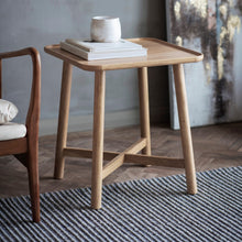 Load image into Gallery viewer, Sophie Square Side Table in Oak
