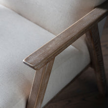 Load image into Gallery viewer, Larson Linen Armchair in Cream
