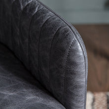 Load image into Gallery viewer, Leia Leather Office Swivel Chair in Antique Black
