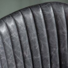 Load image into Gallery viewer, Leia Leather Office Swivel Chair in Antique Black
