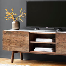 Load image into Gallery viewer, Linnea Wooden Media Unit in Brown
