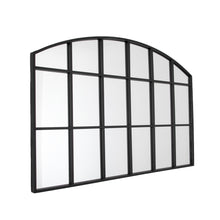 Load image into Gallery viewer, Briony Window Pane Mirror in Black

