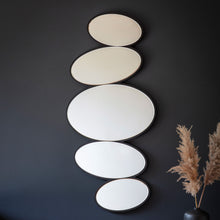 Load image into Gallery viewer, Madison Pebble Stack Mirror in Black
