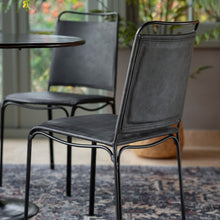 Load image into Gallery viewer, Maura Set of 2 Leather Dining Chairs in Black
