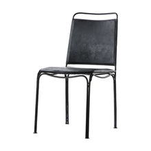 Load image into Gallery viewer, Maura Set of 2 Leather Dining Chairs in Black
