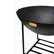 Load image into Gallery viewer, Ivyline Outdoor XL Cast Iron Fire Pit in Black Iron
