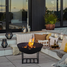 Load image into Gallery viewer, Ivyline Outdoor XL Cast Iron Fire Pit in Black Iron
