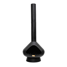 Load image into Gallery viewer, Ivyline Outdoor Fornax Fireplace in Matt Black
