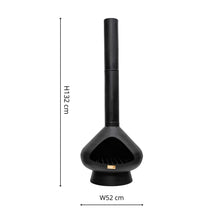 Load image into Gallery viewer, Ivyline Outdoor Fornax Fireplace in Matt Black
