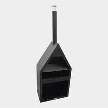 Load image into Gallery viewer, Ivyline Outdoor Henley Fireplace Black with Grill Iron
