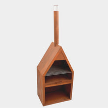 Load image into Gallery viewer, Ivyline Outdoor Henley Fireplace Rust with Grill Iron

