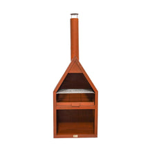 Load image into Gallery viewer, Ivyline Outdoor Henley Fireplace Rust with Grill Iron
