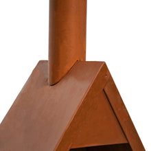 Load image into Gallery viewer, Ivyline Outdoor Henley Fireplace Rust with Grill Iron
