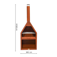 Load image into Gallery viewer, Ivyline Outdoor Henley Fireplace Rust with Grill Iron

