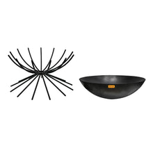 Load image into Gallery viewer, Ivyline Outdoor Metal Dakota Fire Pit in Black
