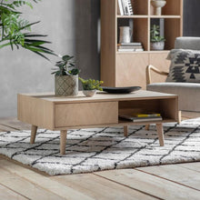 Load image into Gallery viewer, Odette Rectangular Oak Coffee Table in Natural
