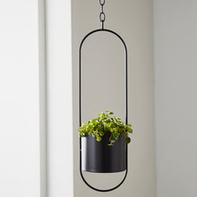 Load image into Gallery viewer, Lalita Large Hanging Plant Holder in Black
