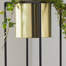 Load image into Gallery viewer, Aiya Tall Plant Stand in Gold
