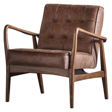 Load image into Gallery viewer, Quinn Leather Armchair in Brown

