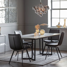 Load image into Gallery viewer, Rosanny Marble Dining Table in BlackWhite
