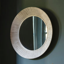 Load image into Gallery viewer, Leo Round Wall Mirror in Cream
