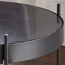 Load image into Gallery viewer, Lilja Marble Side Table in Black
