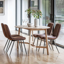 Load image into Gallery viewer, Talia 4 Seater Oval Oak Dining Table in Natural
