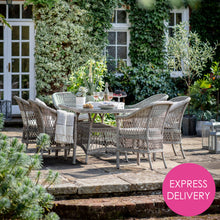 Load image into Gallery viewer, Tuscany Outdoor 6-Seater Dining Set in Stone
