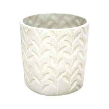 Load image into Gallery viewer, Ivyline Fairford Ivory Speckle Leaf Planter
