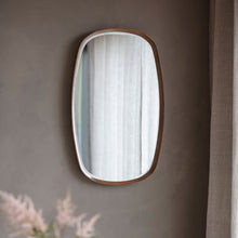 Load image into Gallery viewer, Nic Pebble Wall Mirror in Walnut
