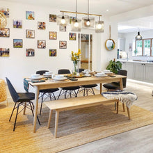 Load image into Gallery viewer, Odette 6-8 Seater Extendable Oak Dining Table in Natural 
