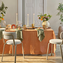 Load image into Gallery viewer, Gracie Set of 2 Eco-Friendly Tablecloths in Tan
