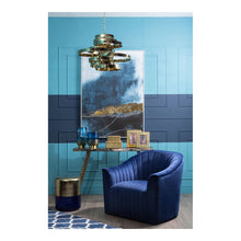 Load image into Gallery viewer, Kirsten Wall Art in Blue And Gold
